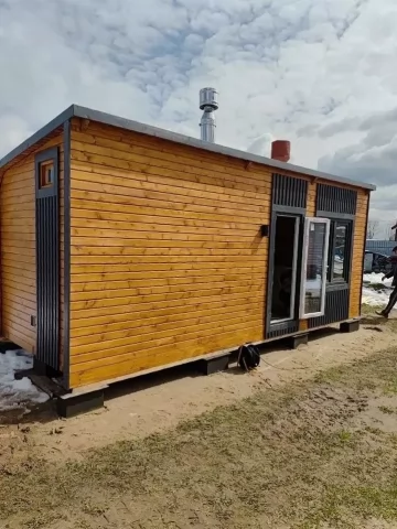 Баня парус 7x3 метра